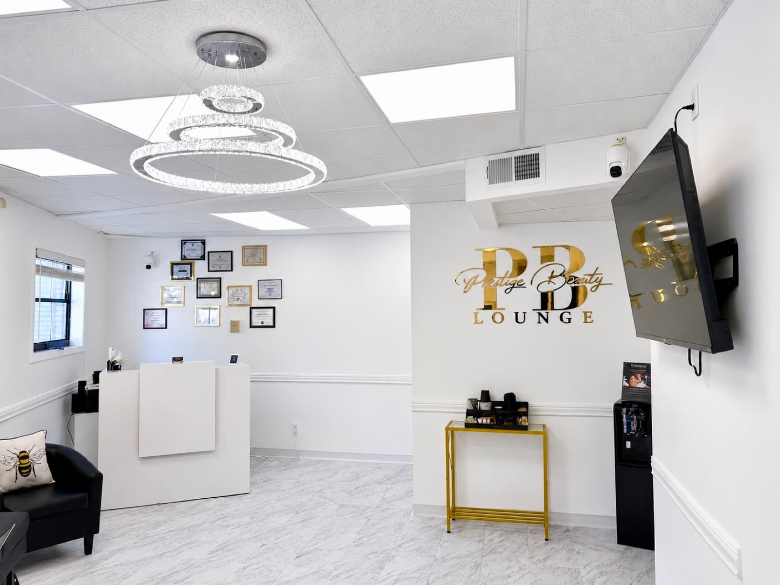 The Prestige Beauty Lounge reception in Amityville, New York